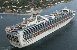 Grand Princess cruise ship in Port Everglades
