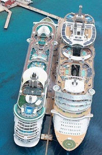 Royal Caribbean Oasis of the Seas and Freedom of the Seas cruise ships