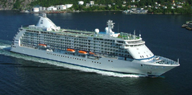 Seven Seas Voyager cruise ship.