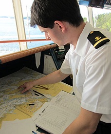 Apprentice Deck Officer on cruise ship