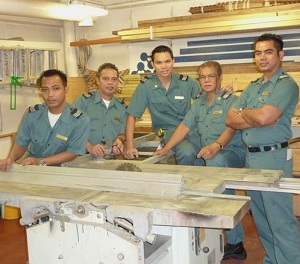 Cruise ship carpenters