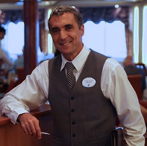 Cruise ship Maitre D - specialty restaurant