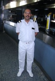 Cruise ship assistant bar supervisor