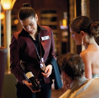 Cruise ship sommelier - specialty restaurant